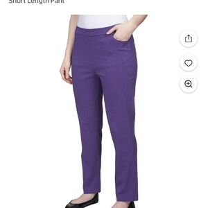 NWT Alfred Dunner Sz 12P Women's Allure Super Stretch Tummy Control Pull On